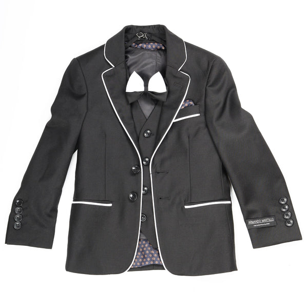 Armando Martillo 4Pc Suit Black & white - 13th Avenue