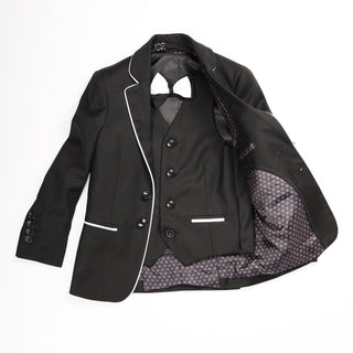 Armando Martillo 4Pc Suit Black & white - 13th Avenue
