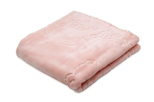Big Oshi Fuzzy Plush Spanish Blanket Pink 80x110cm - 13th Avenue