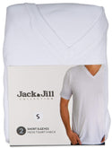 Jack & Jill Mens Short Sleeve V-Neck Undershirts Pack of 2 - 13th Avenue
