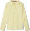 French Toast Girls Long Sleeve Modern Peter Pan Collar Blouse - 13th Avenue