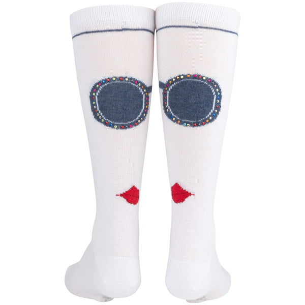 Jrp White Knee Sock With Denim Rock Candy - 13th Avenue