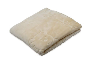Big Oshi Fuzzy Plush Spanish Blanket Beige 80x110cm - 13th Avenue