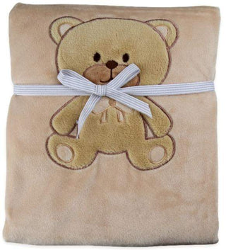 Big Oshi Teddy Super Soft Plush Baby Blanket Beige - 13th Avenue
