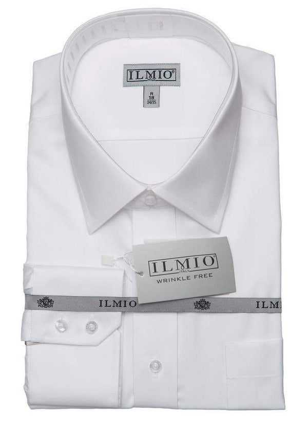 Ilmio Poly Cotton Silver Label Mens Shirt Left Over Right Slim Fit - 13th Avenue