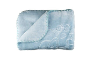 Big Oshi Fuzzy Plush Spanish Blanket Blue 80x110cm - 13th Avenue