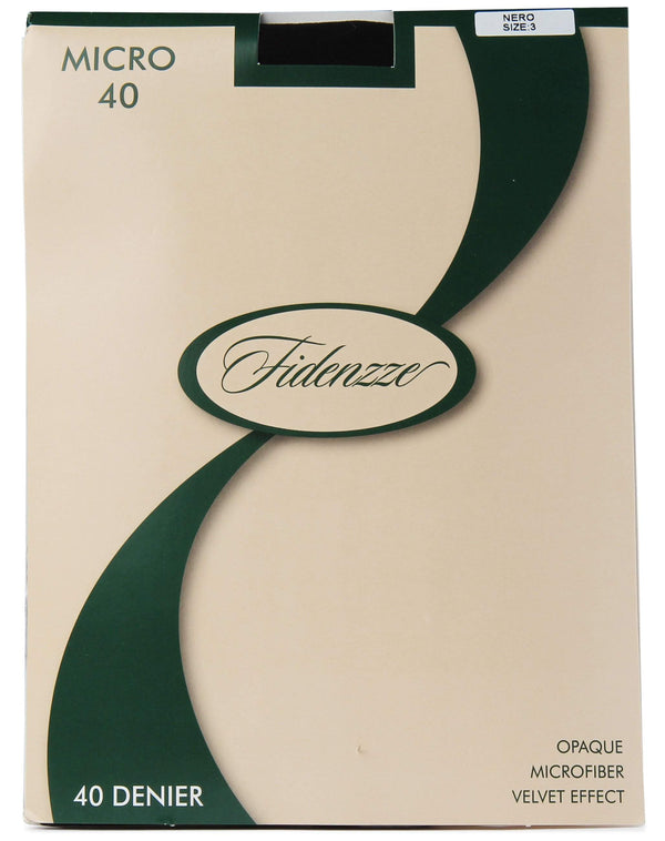 Fidenzze Opaque Microfiber Velvet Effect Women Tights Micro 40 Style: 48 - 13th Avenue