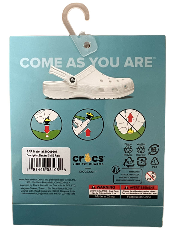 Crocs Jibbitz Charms Elevated Chill 5 Pack - 13th Avenue