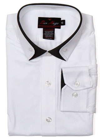 Ben Hugo White Shirt With Trim Style: 492 - 13th Avenue