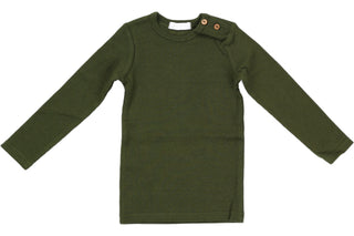 JayBee Ribbed T-shirt Long Sleeve Hunter Green - 13th Avenue