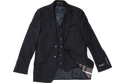 Armando Martillo Black Designed Boys 3pc Suit - 13th Avenue