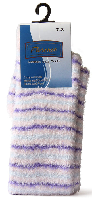 Florence Warm & Comfort Fuzzy Striped Design Socks Style: 310 - 13th Avenue